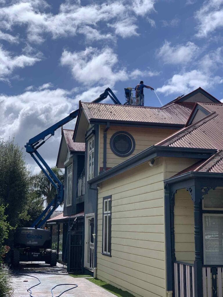 Professional roof soft washing Melbourne